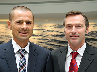 Prof. Dr. med. Markus Walther links und Dr. med. Dr. h. c. Manfred Thomas  rechts